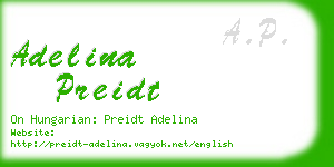 adelina preidt business card